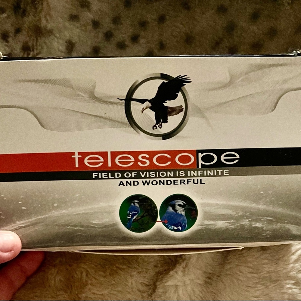 Black Monocular with Compass - Picture 3 of 6